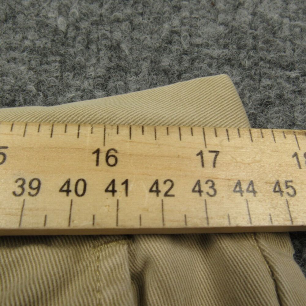 Polo Vintage Ralph Lauren Pant Men 35X32 (29.5) Beige Chino Classic Fit Academia - Picture 5 of 8